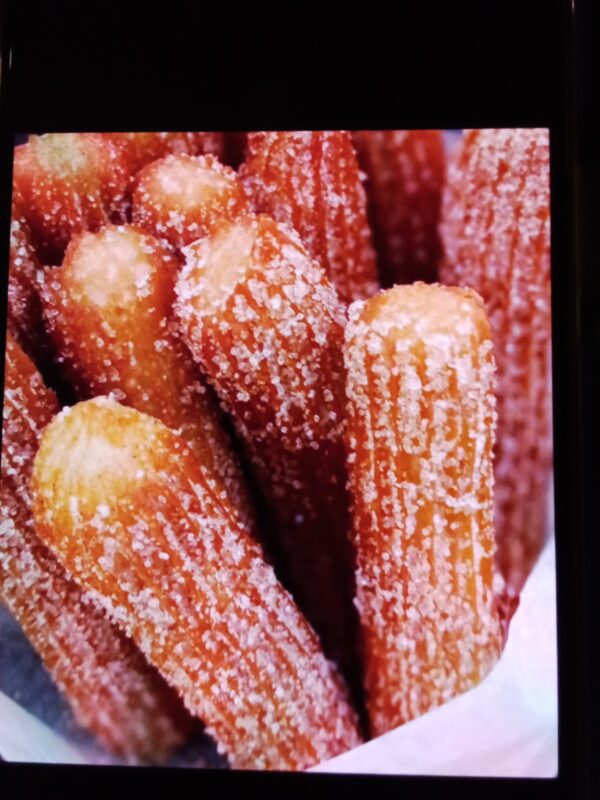 Churros with sugar